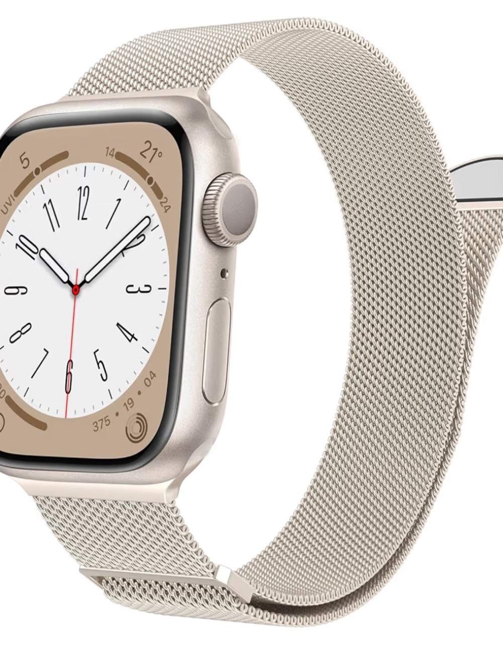 Amazon Women's Smartwatch with Champagne Milanese Loop Band